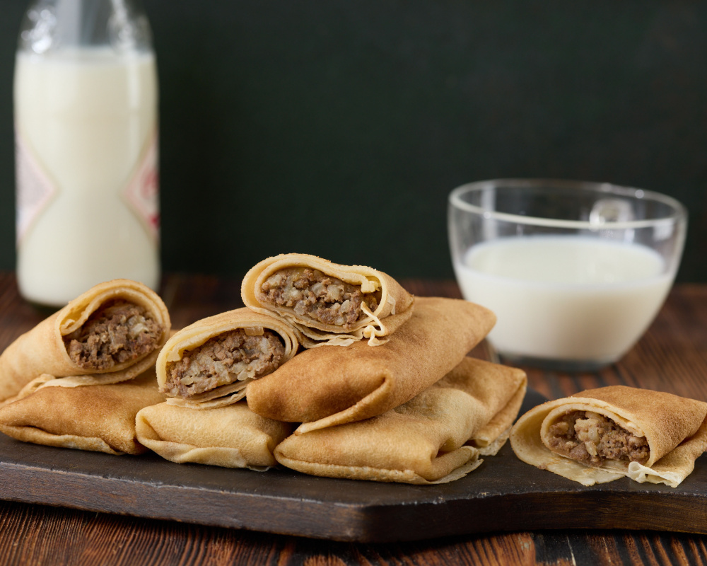 Блинчики фаршированные с мясом замороженные "КЛАСС!ные" 0,37 кг